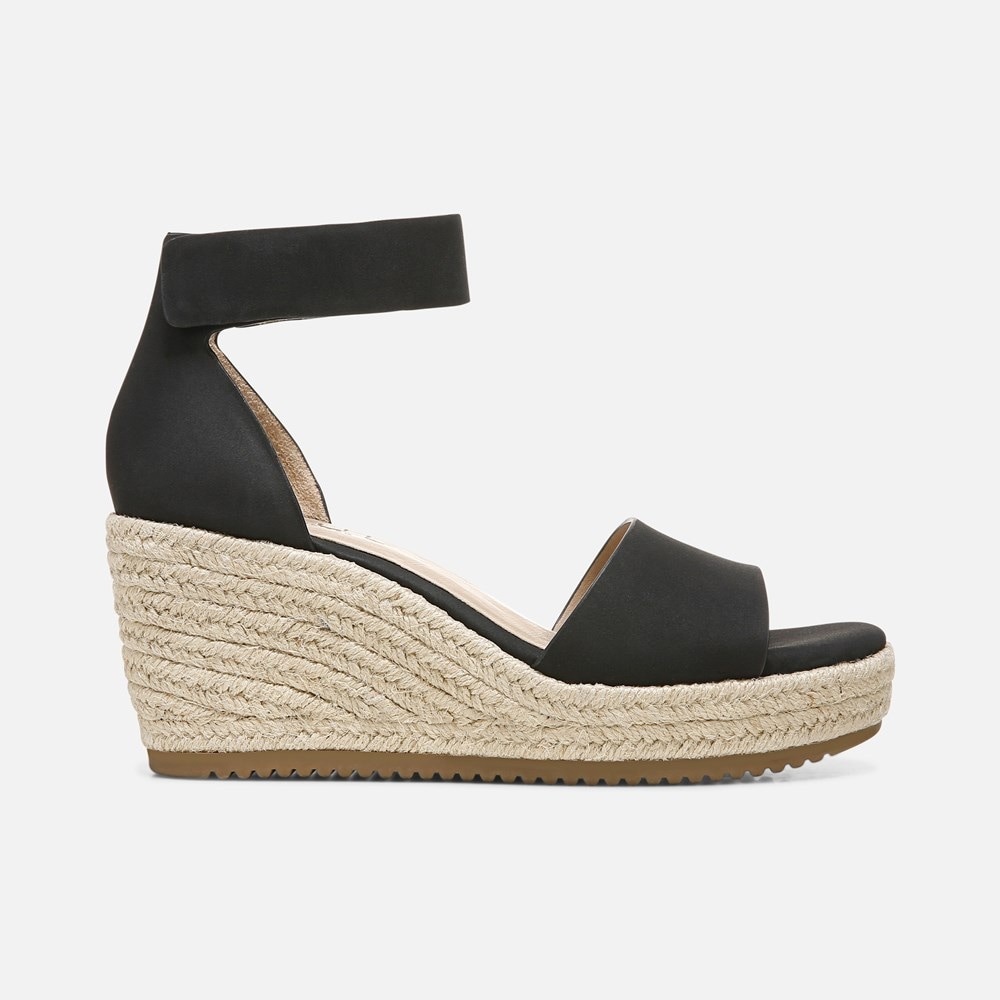 SOUL Naturalizer Women's Black Oakley Wedge Sandals Size 8.5M NIB - Picture 10 of 14